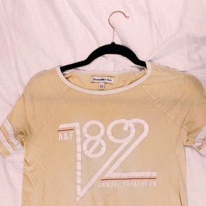 •yellow abercrombie & fitch tee